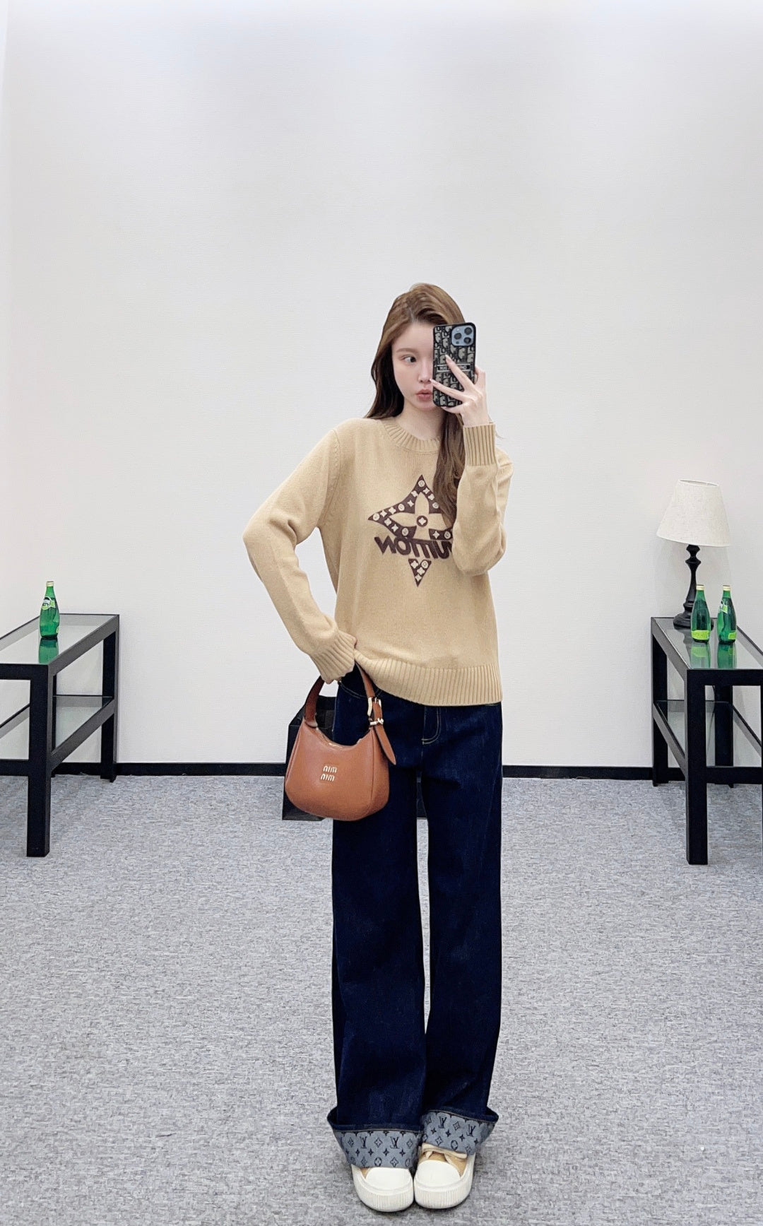 Four-Leaf Clover Color Block Sweater