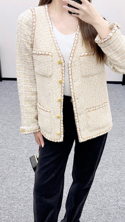 Place-up Faux Two-Piece Jacket