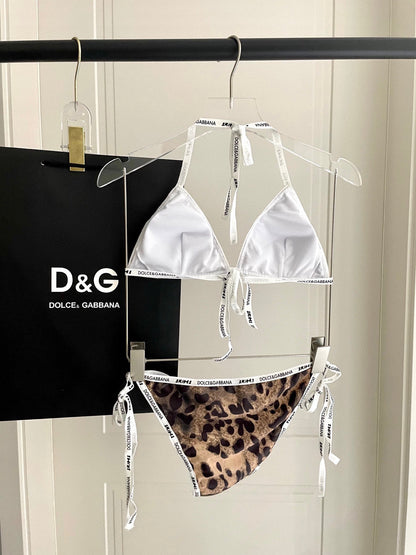 25 Leopard Print Separate Swimsuit