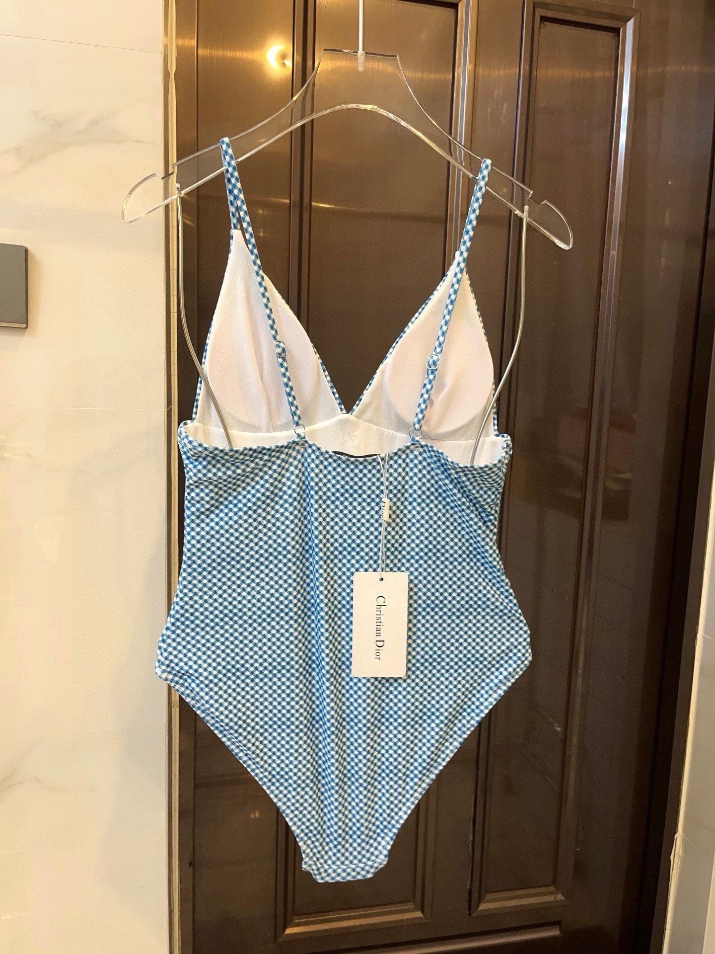 25 Summer New Sling V Neck One-Piece Swimsuit