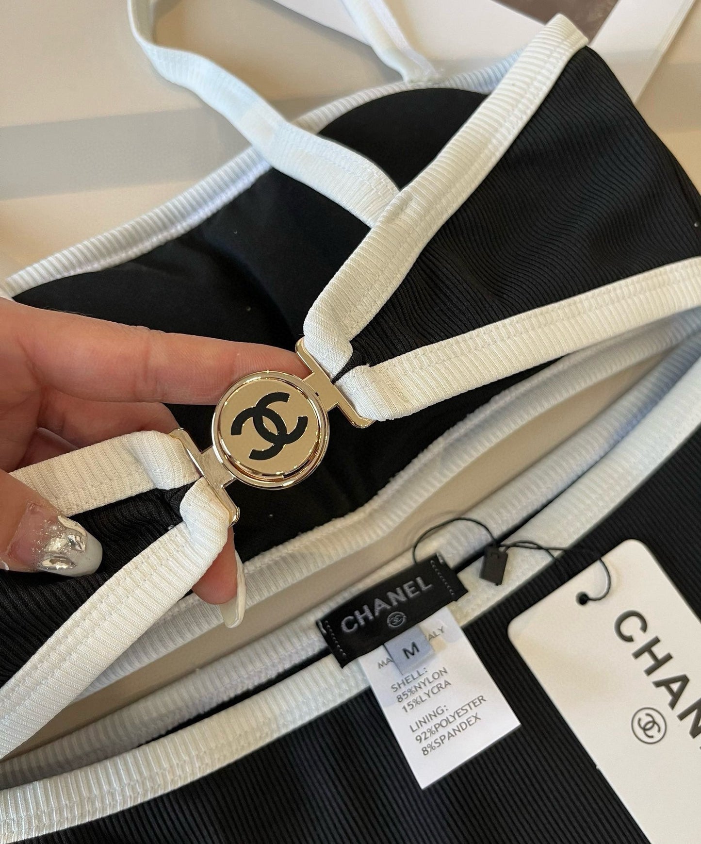 C 25 logo bikini swimsuit