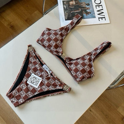 25 New style printed swimsuit