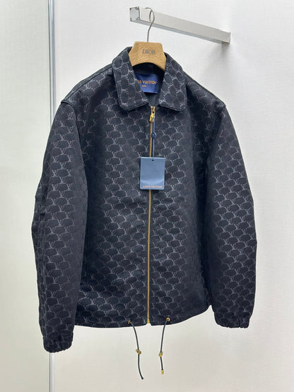 Waisted Jacquard Jacket