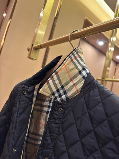 Quilted Nylon Corduroy Short Cotton Jacket