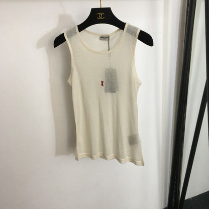 Micro-perforated ribbed vest