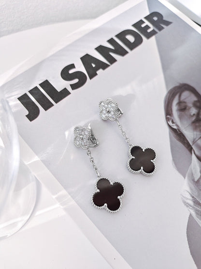 Four-leaf clover earrings
