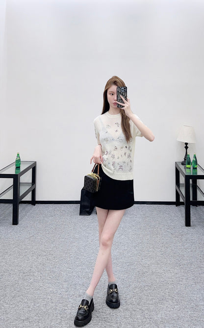 Embroidered Short-Sleeve T-Shirt