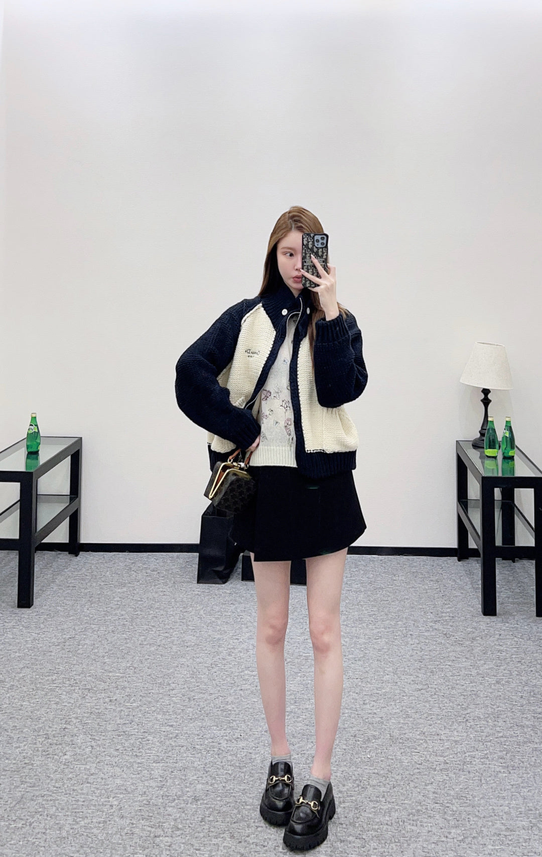 Knitted Zip-Up Cardigan