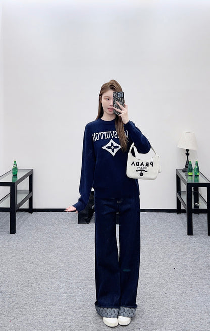 Crew Neck Knit Sweater