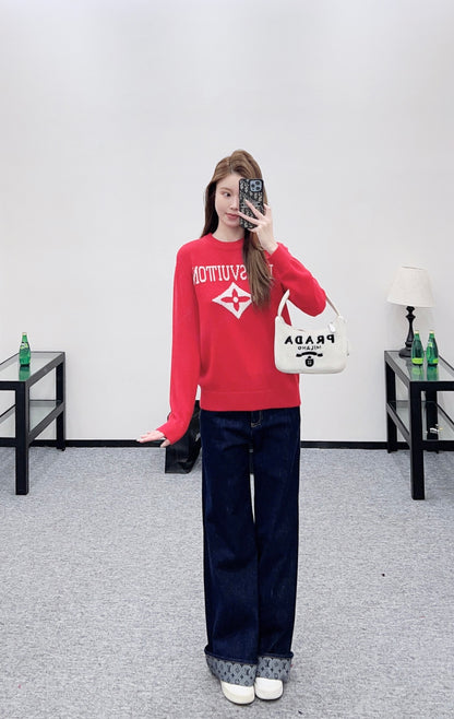 Crew Neck Knit Sweater