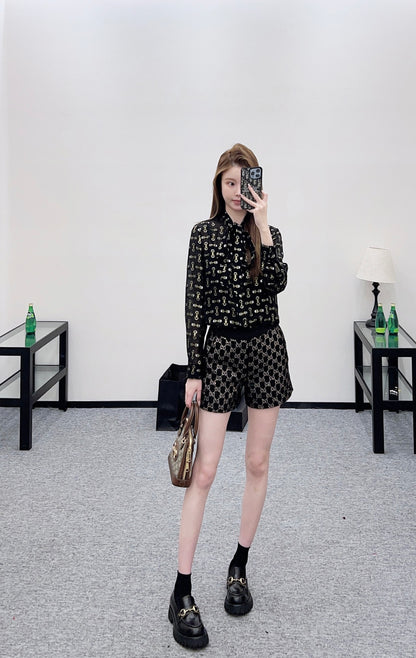 Silk Jacquard Shirt