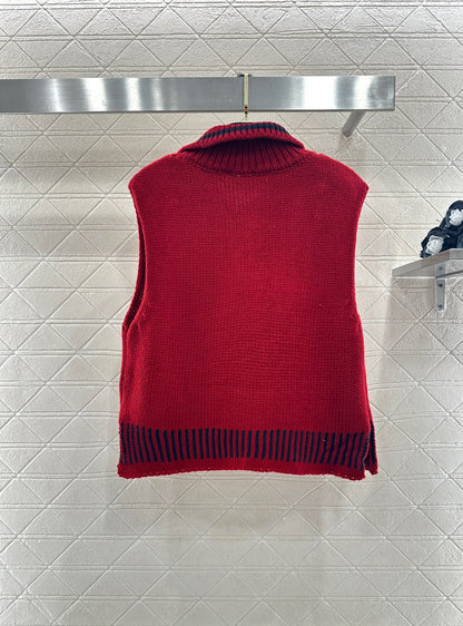 Collared Knit Vest
