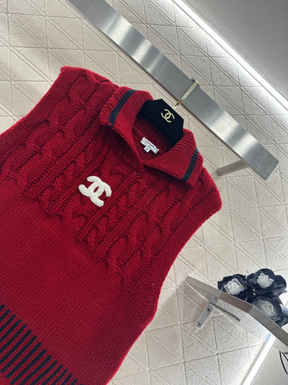 Collared Knit Vest