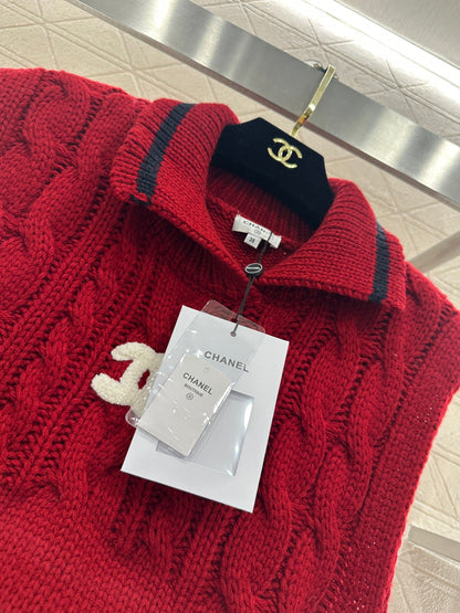Collared Knit Vest