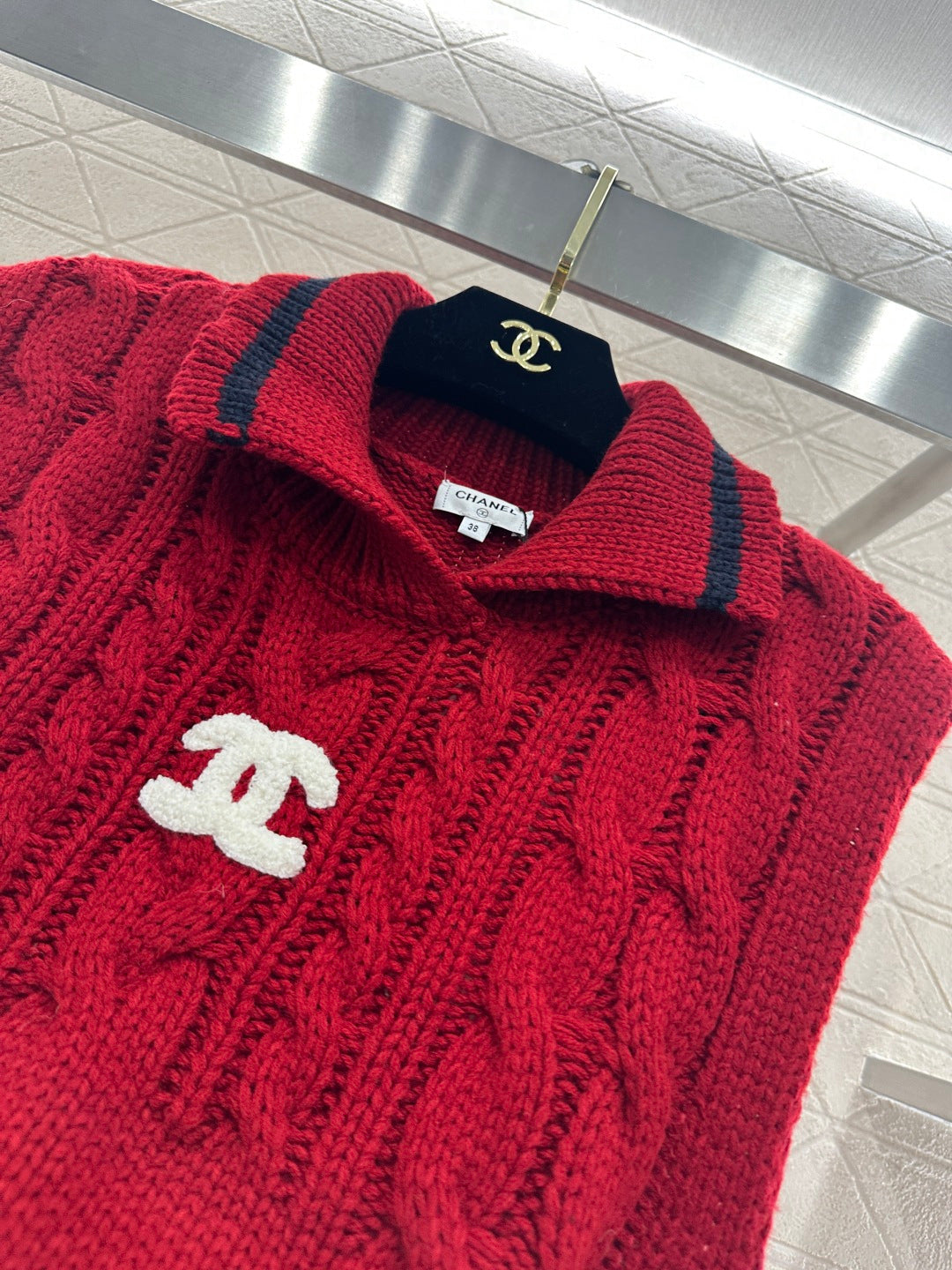 Collared Knit Vest