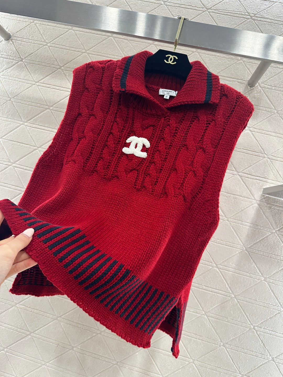 Collared Knit Vest