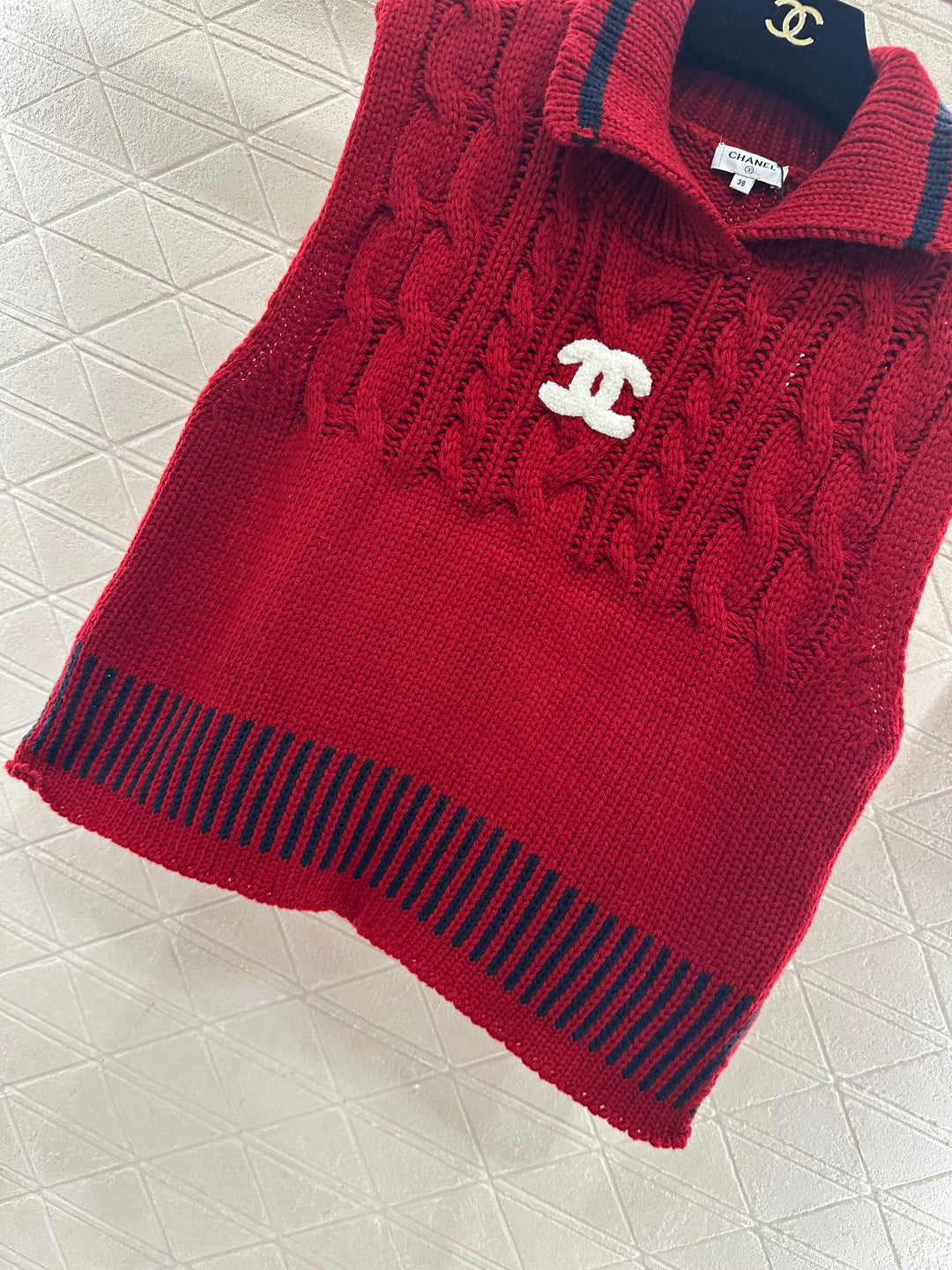 Collared Knit Vest