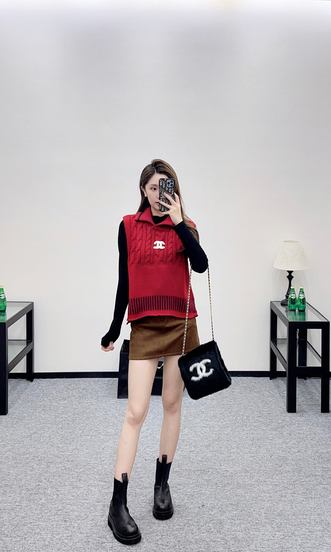 Collared Knit Vest