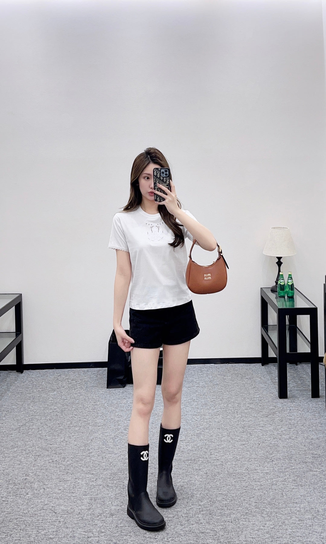 Herme Embroidered Logo T-shirt