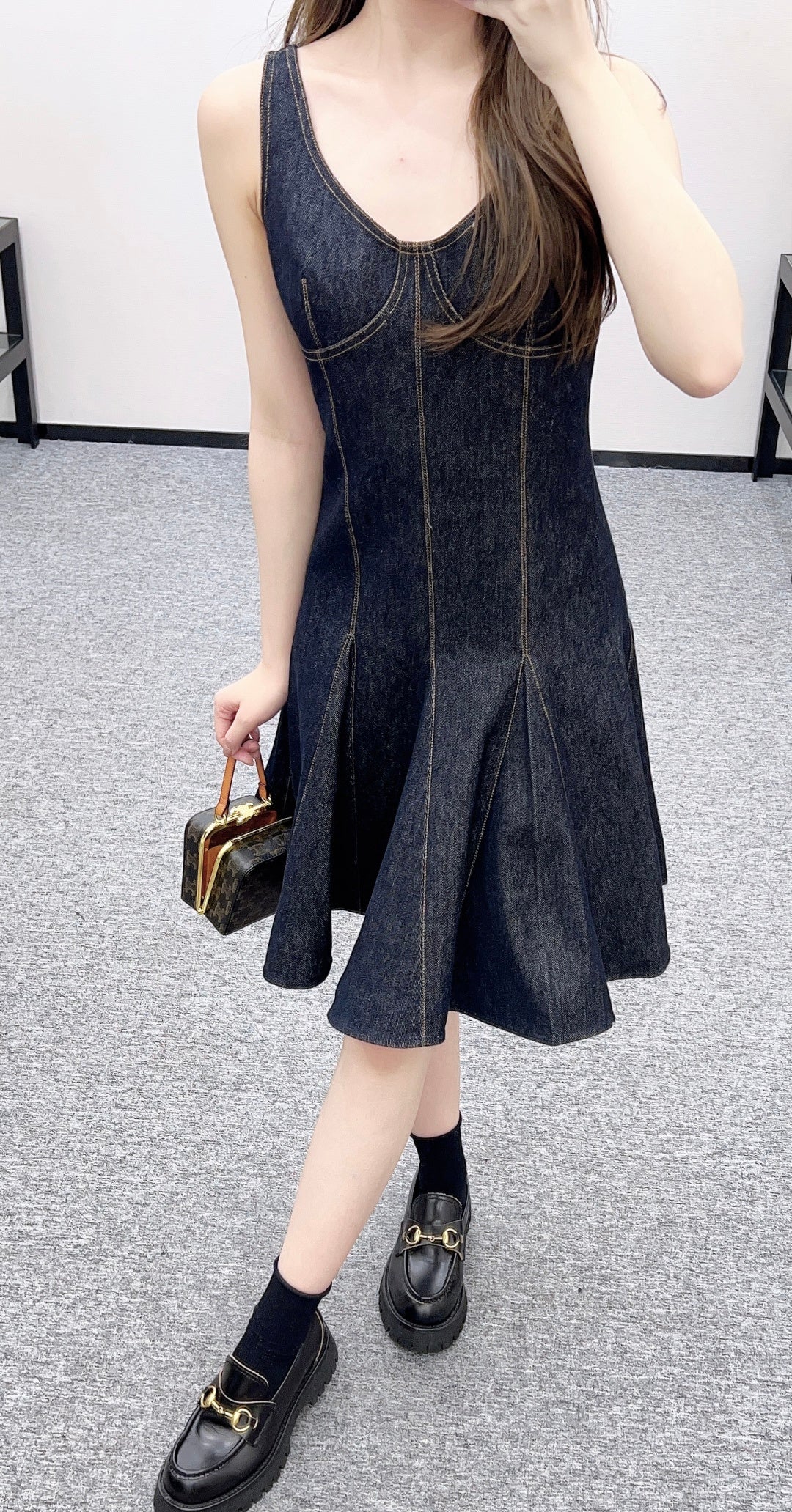 Zippered Vest Dress
