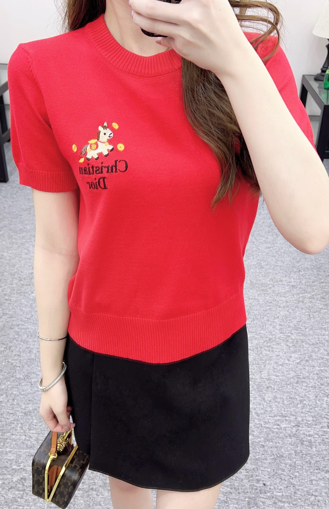 Knitted Short-Sleeve T-Shirt