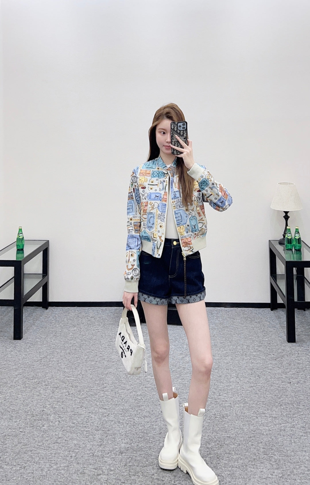 Reversible Printed Zip-Up Jacket