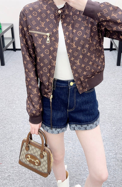Reversible Printed Zip-Up Jacket