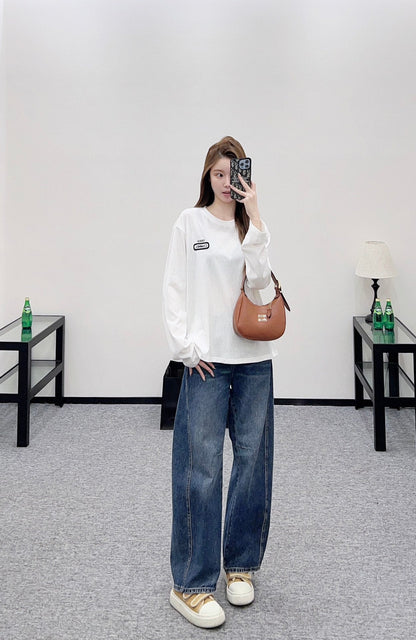 Embroidered Letter Top