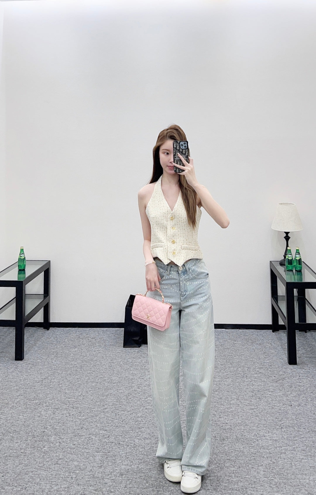 Woven Halter Vest