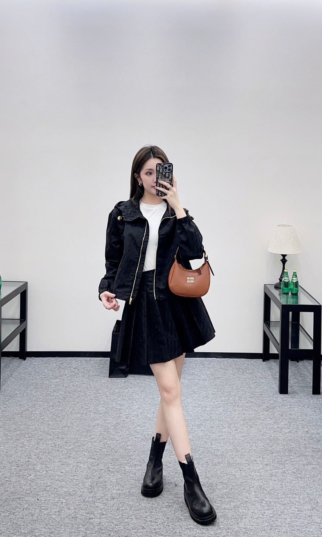 Jacquard Windbreaker Jacket