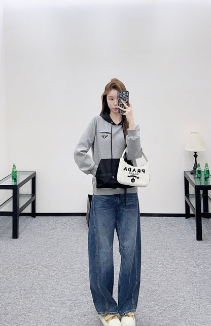 Color Block Logo Hoodie
