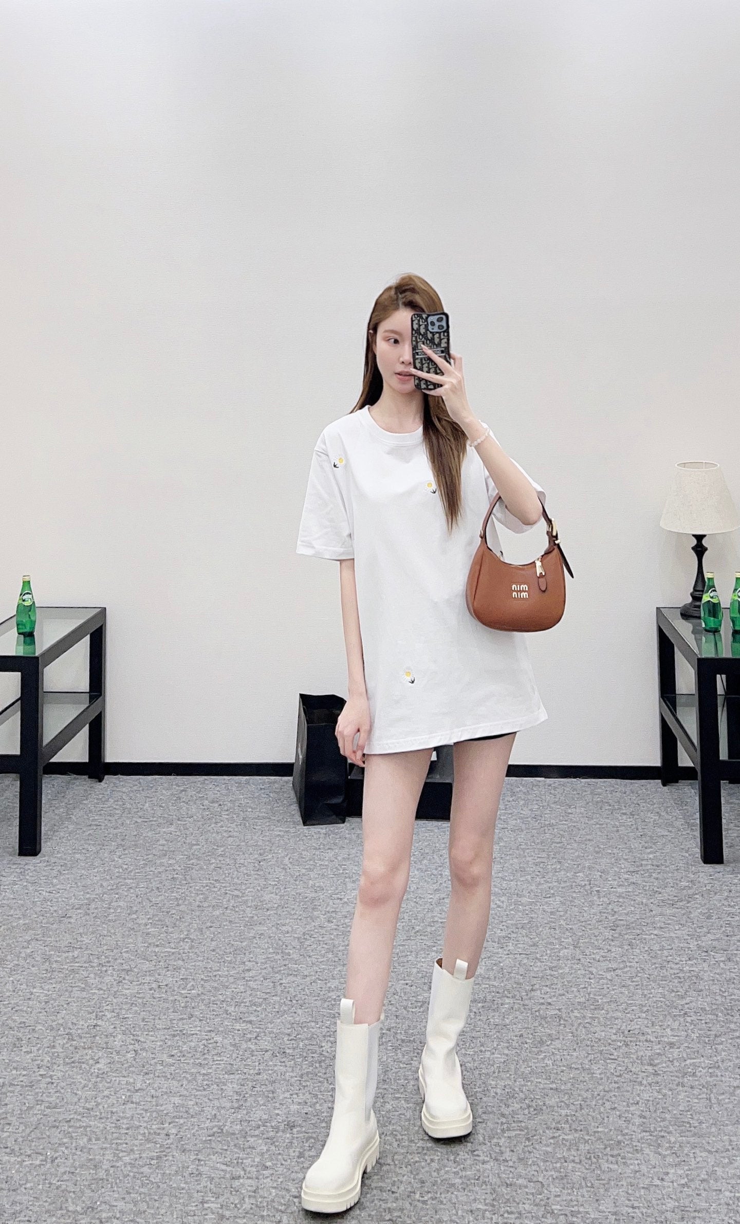 Embroidered Daisy Logo T-shirt