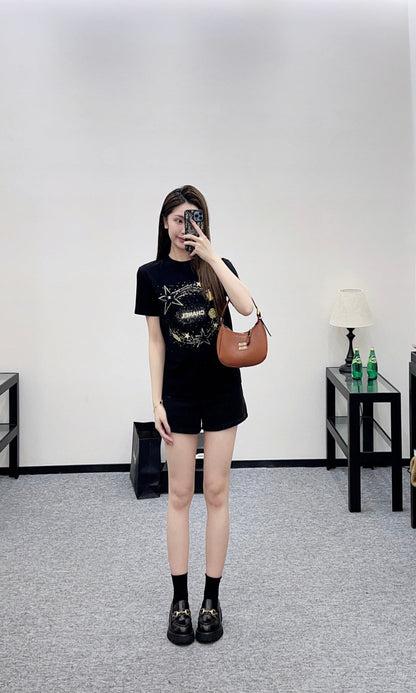 Printed Glitter T-shirt