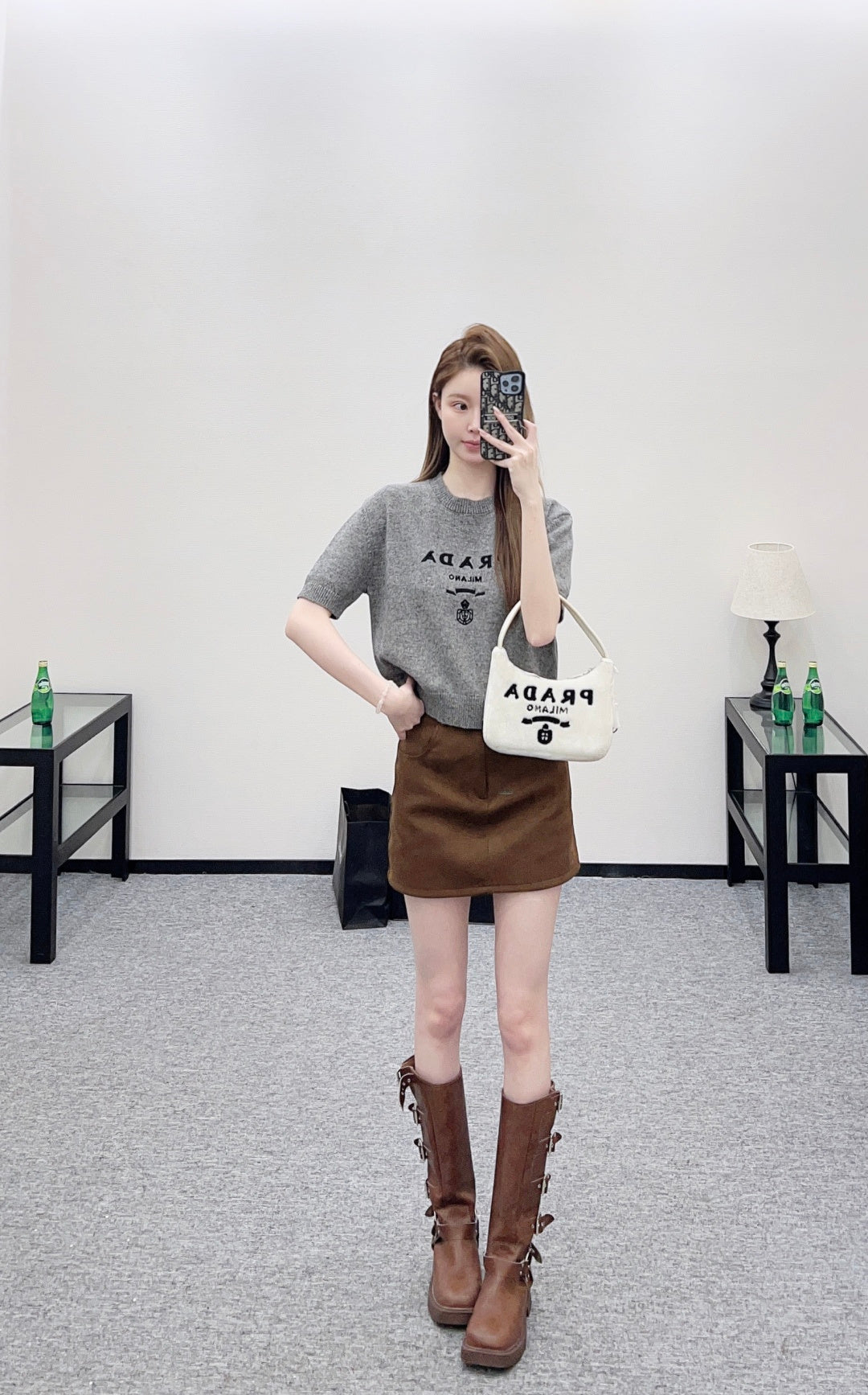 Logo Knit Short-Sleeve T-Shirt