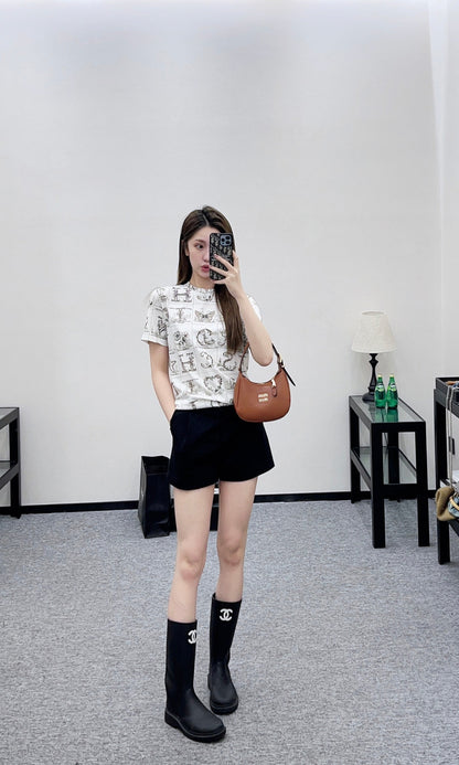 Checkered Floral T-shirt
