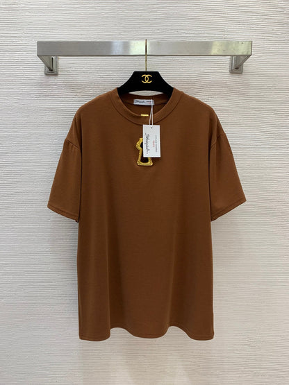 Crew neck short-sleeved shirt