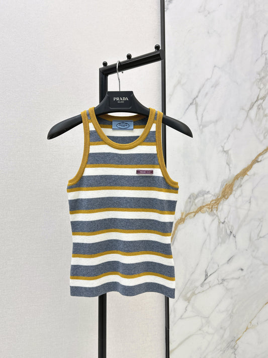 Striped Knit Vest