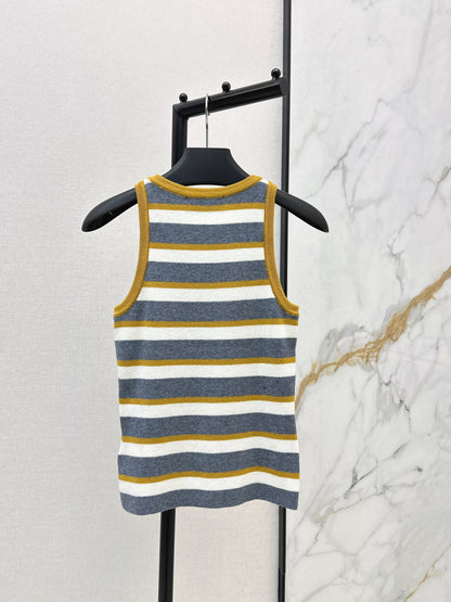 Striped Knit Vest