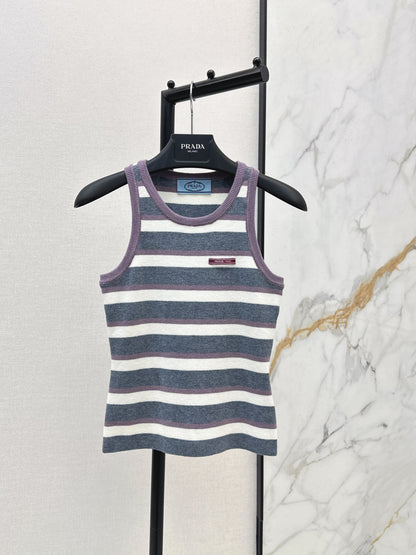Striped Knit Vest