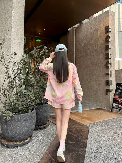 Tie-dye sportswear set