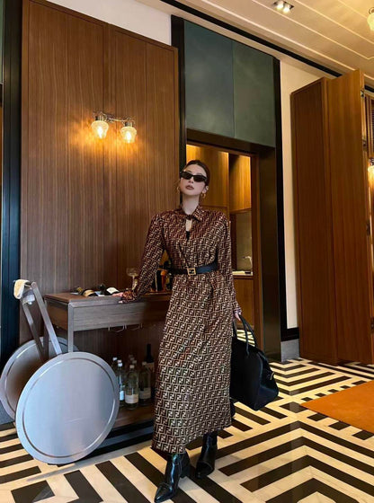 Long silk dress