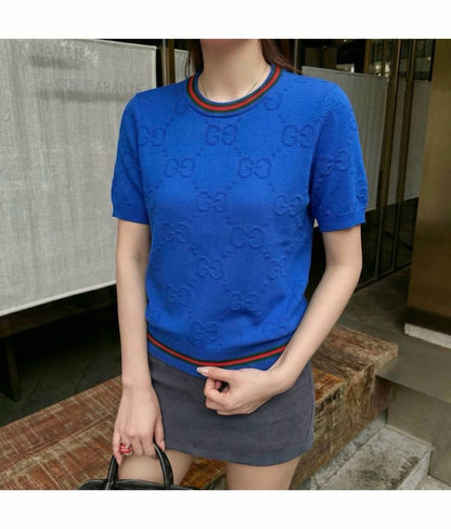 Color-blocked trim T-shirt