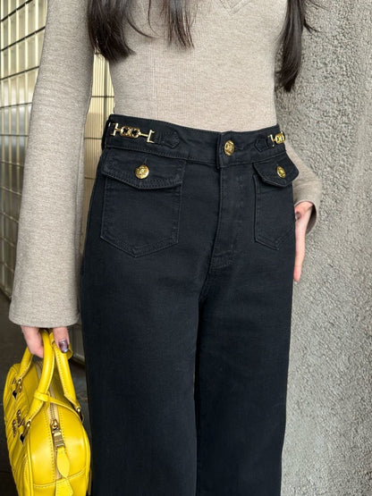 Straight Leg Jeans