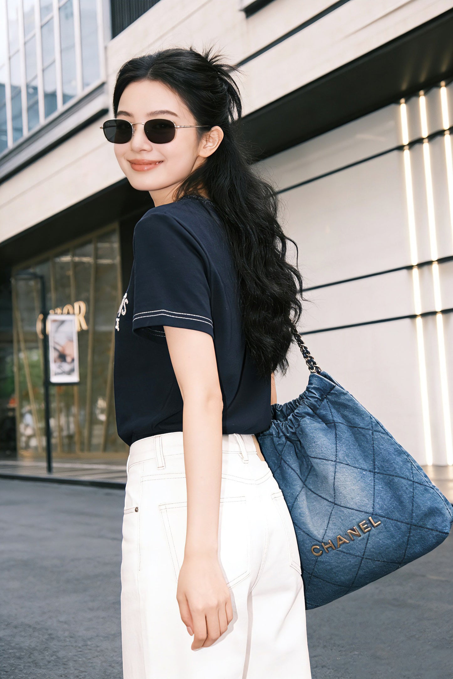 Knitted Embroidered Linen T-Shirt
