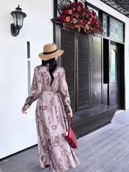 Printed Long Dress