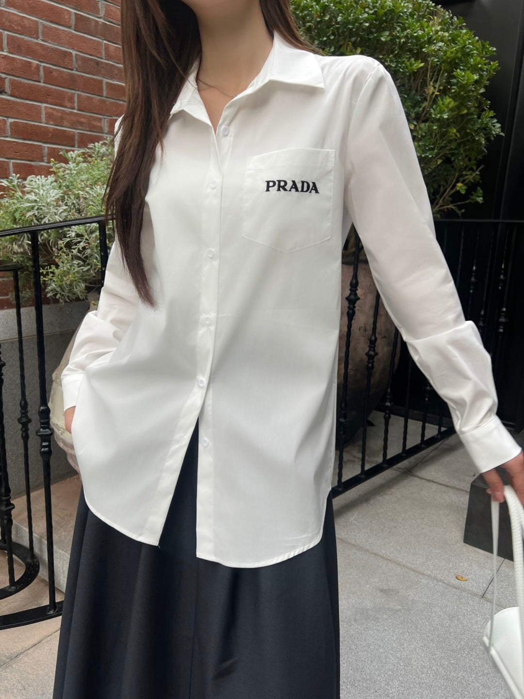 Letter-decorated shirt
