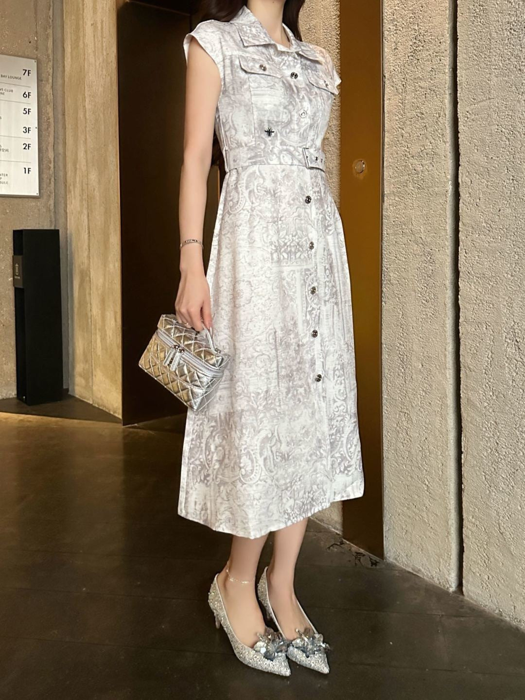 Printed Long Dress