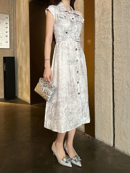 Printed Long Dress