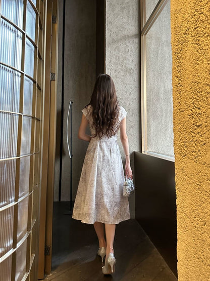 Printed Long Dress