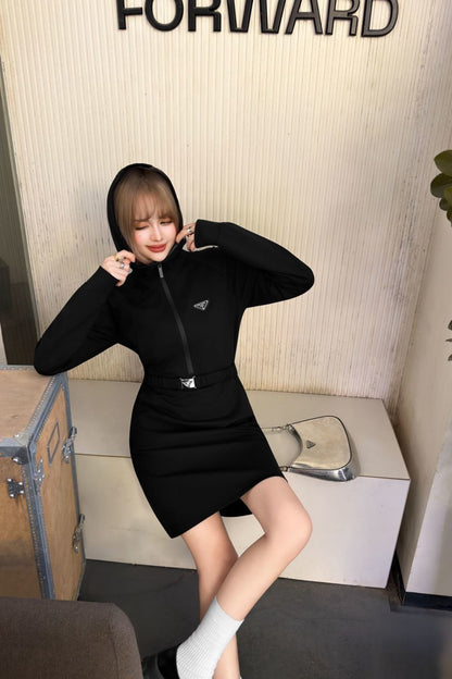Hooded Casual Dress